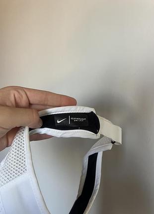 Білий спортивний козирок nike з dri-fit 7
