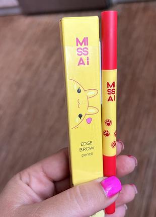 Ультратонкий карандаш для бровей missai ultra-slim brow pencil shade