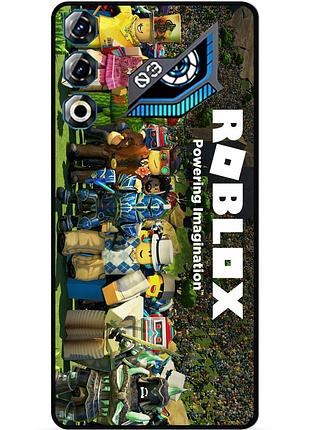 Силиконовый чехол бампер для zte nubia neo 3 gt 5g с картинкой роблокс roblox