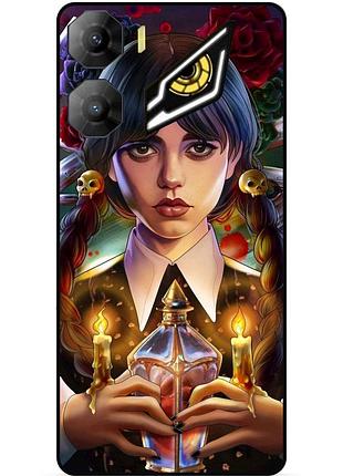 Силиконовый чехол для zte nubia neo 3 5g с картинкой уэнздей wednesday