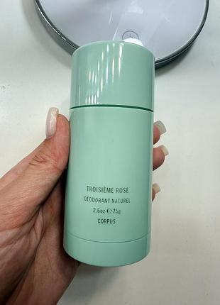 Corpus natural deodorant «third rose» 75g - натуральний дезодорант, один затест