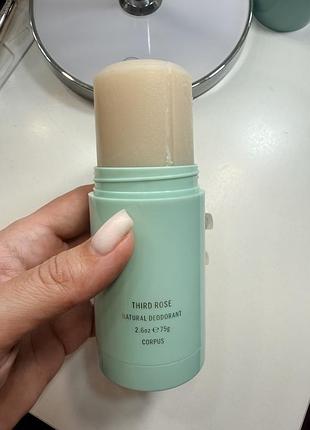 Corpus natural deodorant «third rose» 75g - натуральний дезодорант, один затест 3