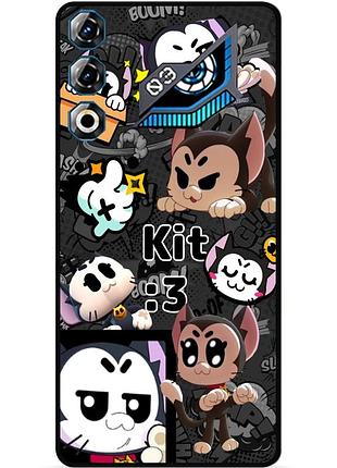 Силиконовый чехол бампер для zte nubia neo 3 gt 5g с рисунком бравл кит brawl kit