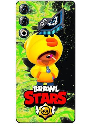Силіконовий бампер чохол для zte nubia neo 3 gt 5g з героєм бравл леон качка brawl