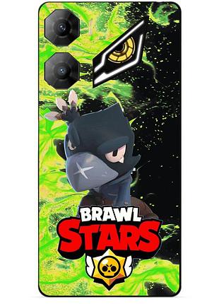 Силіконовий бампер чохол для zte nubia neo 3 5g з героєм бравл ворон brawl