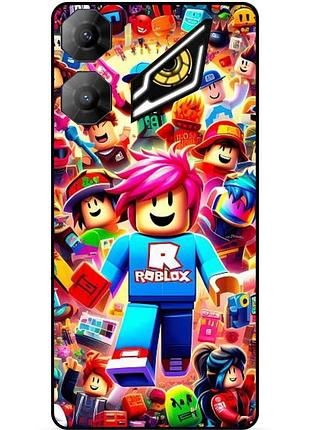 Чехол силиконовый бампер для zte nubia neo 3 5g с рисунком roblox роблокс