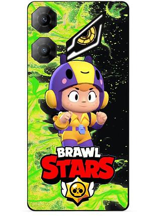 Чехол силиконовый бампер для zte nubia neo 3 5g с героем бравл беа brawl