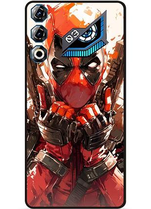 Силиконовый бампер чехол для zte nubia neo 3 gt 5g с рисунком дэдпул deadpool