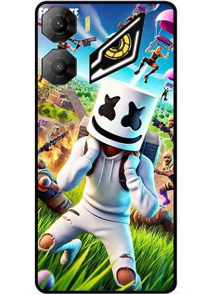 Силиконовый чехол бампер для zte nubia neo 3 5g с рисунком фортнайт fortnite