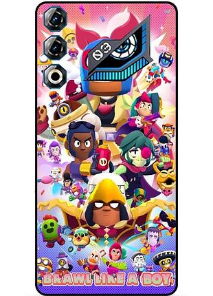 Силіконовий чохол бампер для zte nubia neo 3 gt 5g з малюнком brawl like a boy бравл