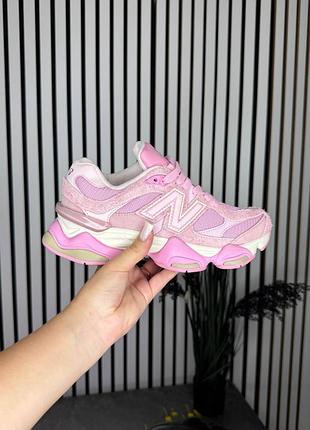 Стильные женские кроссовки new balance 9060 pink overdye 2