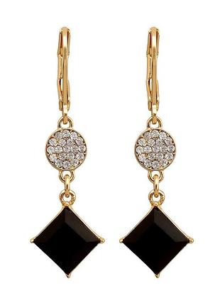 Серьги-подвески karl lagerfeld paris с камнями