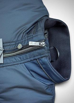 Чоловічий утеплений бомбер з трикотажними рукавами loro piana 4