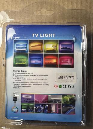 Led лента rgb 5050 (питание от usb) 2 метра с пультом для подсветки телевизора и не только 2