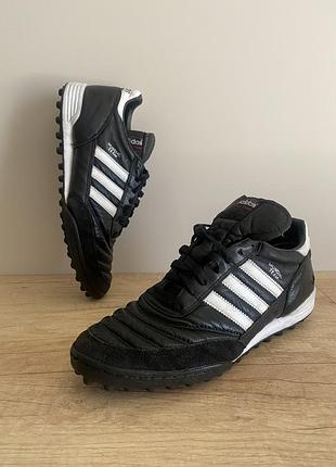 Чоловічі сороконіжки adidas mundial team з натуральної шкіри (art 019228), р. 43/43,5 (устілка 27.5 см)