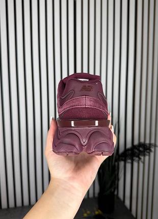 Стильные женские кроссовки new balance 9060 burgundy 5