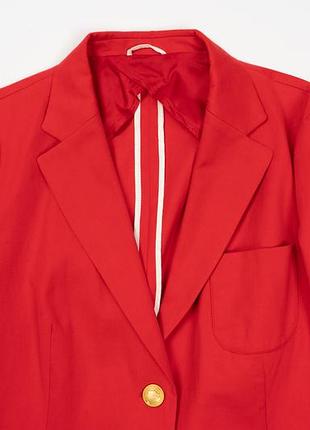 Gant red cotton blend blazer jacket  [bwh112139] 2