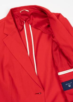 Gant red cotton blend blazer jacket  [bwh112139] 5