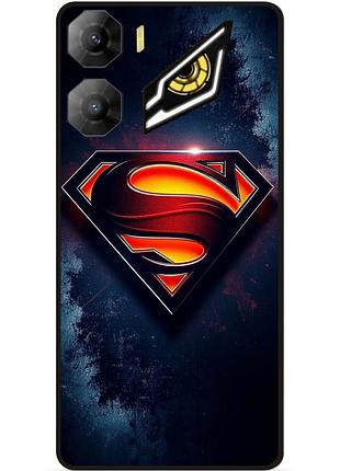 Силіконовий бампер чохол для zte nubia neo 3 5g з малюнком superman супермен