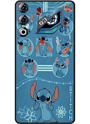 Силиконовый бампер чехол для zte nubia neo 3 gt 5g с картинкой stitch стич