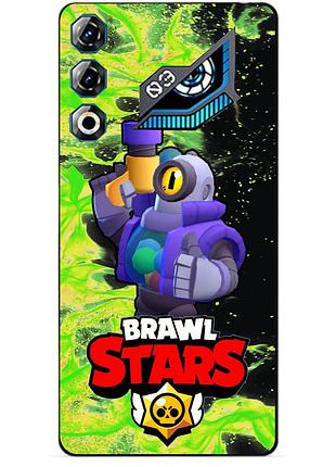 Чехол силиконовый бампер для zte nubia neo 3 gt 5g с героем бравл рико brawl