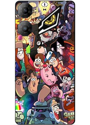Силиконовый бампер чехол для zte nubia neo 3 5g с рисунком гравити фолз gravity falls
