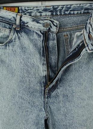 Японские винтажные джинсы edwin acid wash denim tapered fit jeans 2