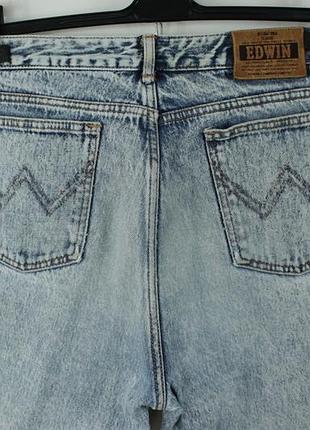 Японские винтажные джинсы edwin acid wash denim tapered fit jeans 6