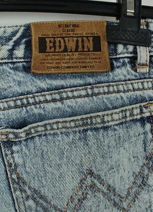 Японские винтажные джинсы edwin acid wash denim tapered fit jeans 7