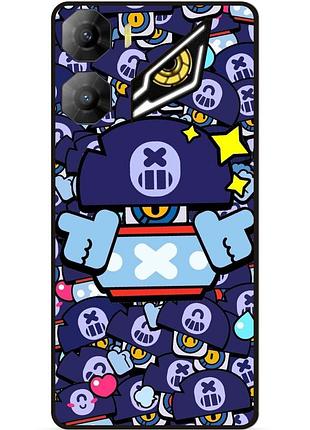 Силіконовий чохол бампер для zte nubia neo 3 5g стікери бравл дэррил brawl
