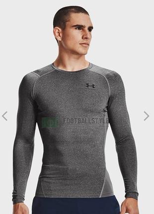 Чоловіча компресійна сіра спортивна кофта від under armour  гольф реглан рашгард