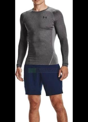 Чоловіча компресійна сіра спортивна кофта від under armour  гольф реглан рашгард 3