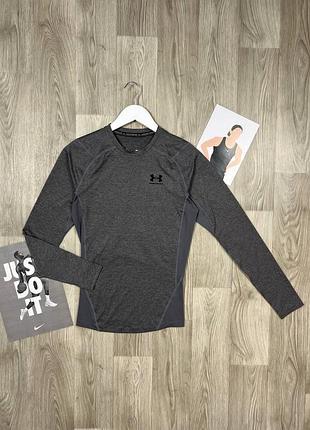 Чоловіча компресійна сіра спортивна кофта від under armour  гольф реглан рашгард 4