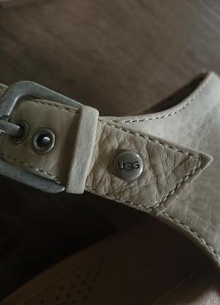 Кожаные босоножки на танкетке ugg atasha wedge р. 36 3