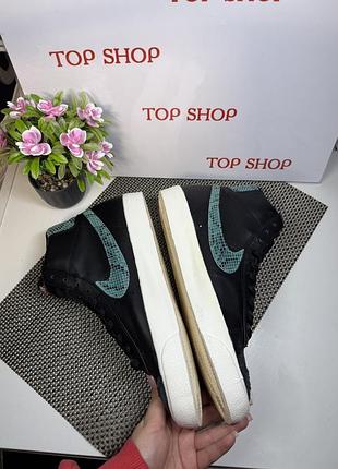 Оригинальные кроссовки кожаные nike blazer хайтопы 5