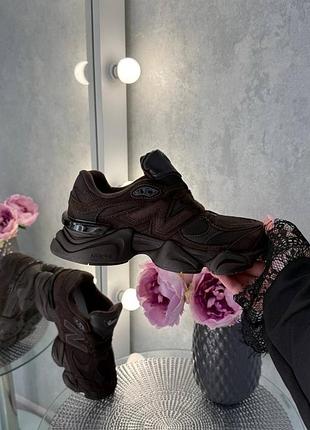 Стильные женские кроссовки new balance 9060 dark chocolate 3