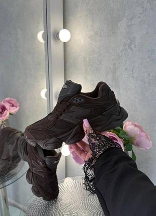 Стильные женские кроссовки new balance 9060 dark chocolate 2