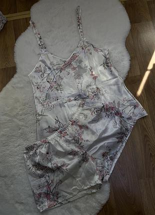 ✨ жіноча атласна піжама l/xl | стильна та комфортна