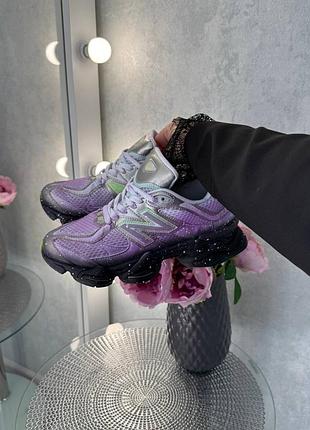 Стильні жіночі кросівки new balance 9060 prism purple neon green