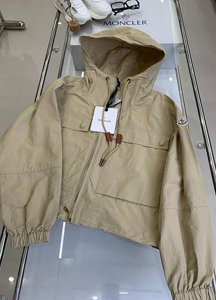 Вітрівка moncler  дуже крута модель сірий беж
