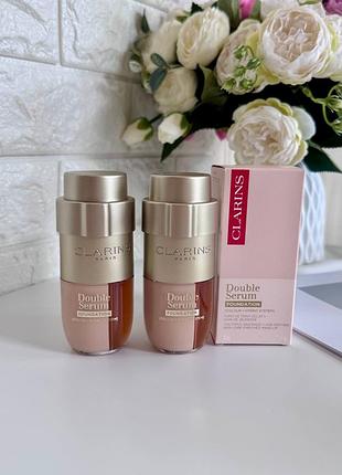 Тональний крем-сироватка clarins double serum foundation