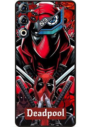 Силиконовый бампер чехол для zte nubia neo 3 gt 5g с рисунком deadpool дэдпул