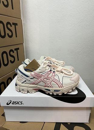 Кроссовки аsiss gel-kahana 8 white/pink/ ассикс гель кахана 8 белые розовые 36 37 38 39 40 41