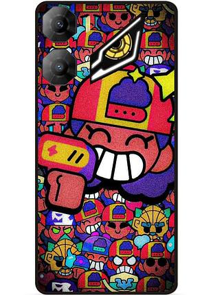 Силіконовий чохол бампер для zte nubia neo 3 5g стікери бравл мэг brawl