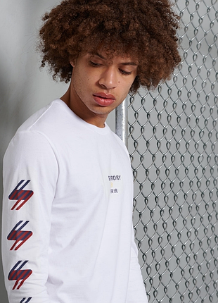 Котонова кофта лонгслів superdry 2