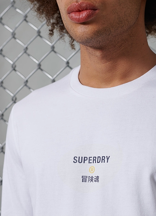 Котонова кофта лонгслів superdry 4