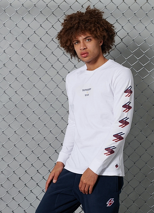 Коттоновая кофта лонгслив superdry