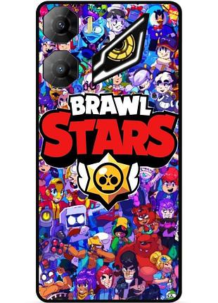 Силиконовый чехол для zte nubia neo 3 5g с картинкой бравл силовая лига нокаут brawl леон ворон