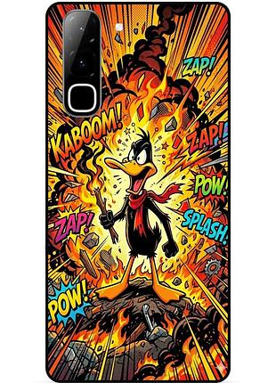 Силіконовий чохол бампер для infinix hot 70 (x6895) з малюнком daffy duck даффи дак