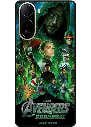 Силиконовый чехол бампер для xiaomi poco c81 pro с рисунком avengers doomsday мстители